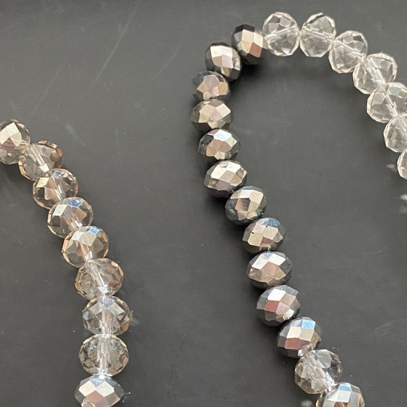 Cut Crystal Necklace - 19.5in Drop - Picture 4 of 4